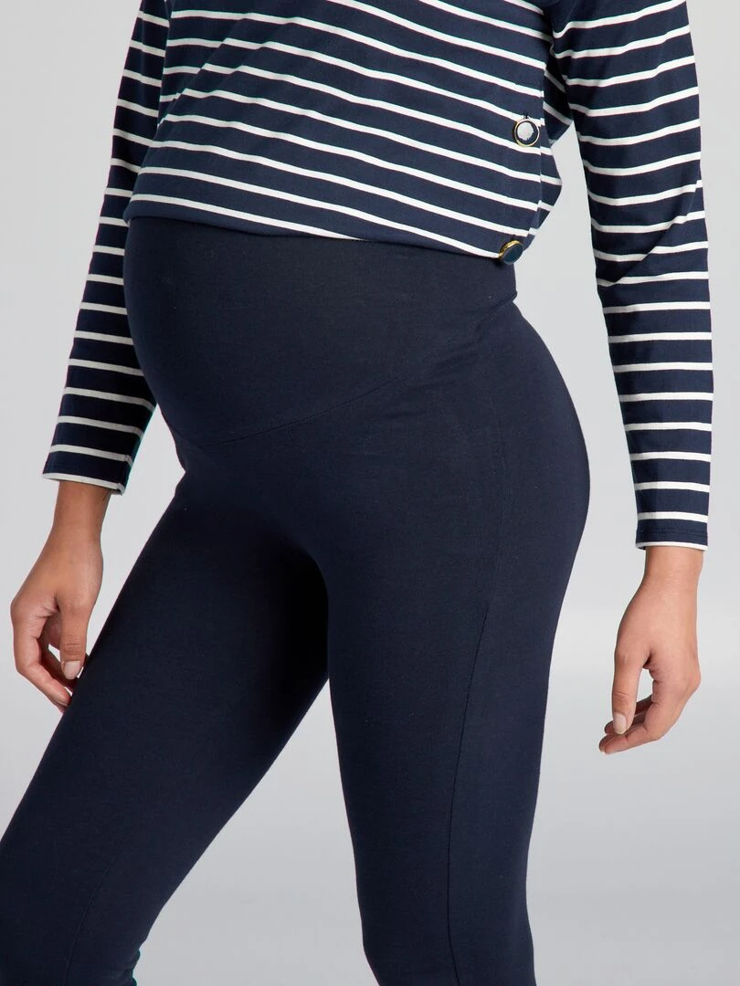 Legging court grossesse   bleu marine