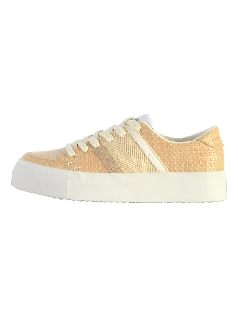 Basket à Lacet Desigual Street Natural Beige
