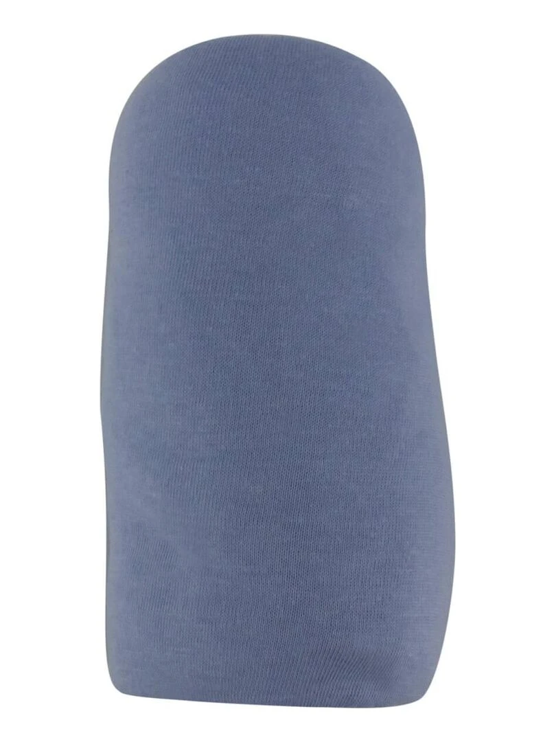 Drap housse uni 70x140 cm Bleu layette   Bleu