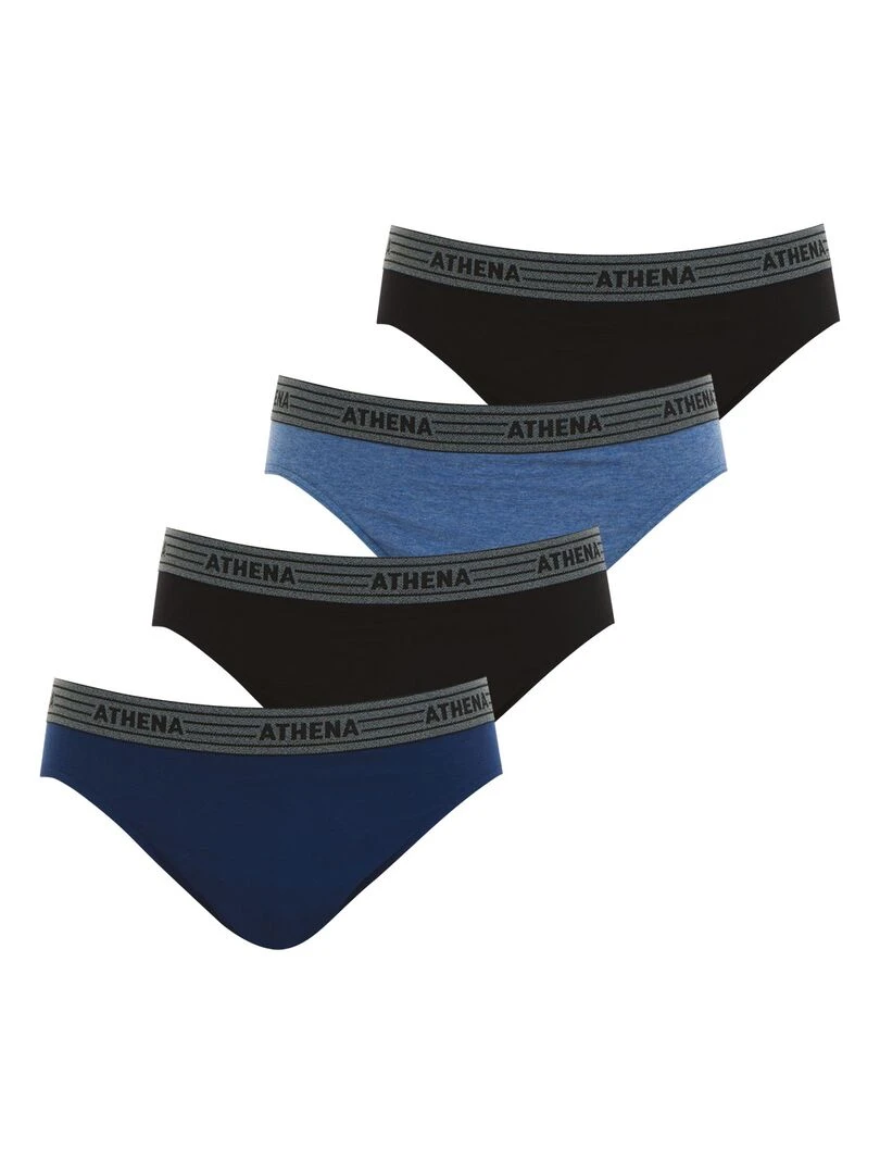 Lot de 4 slips homme Eco Pack Bleu