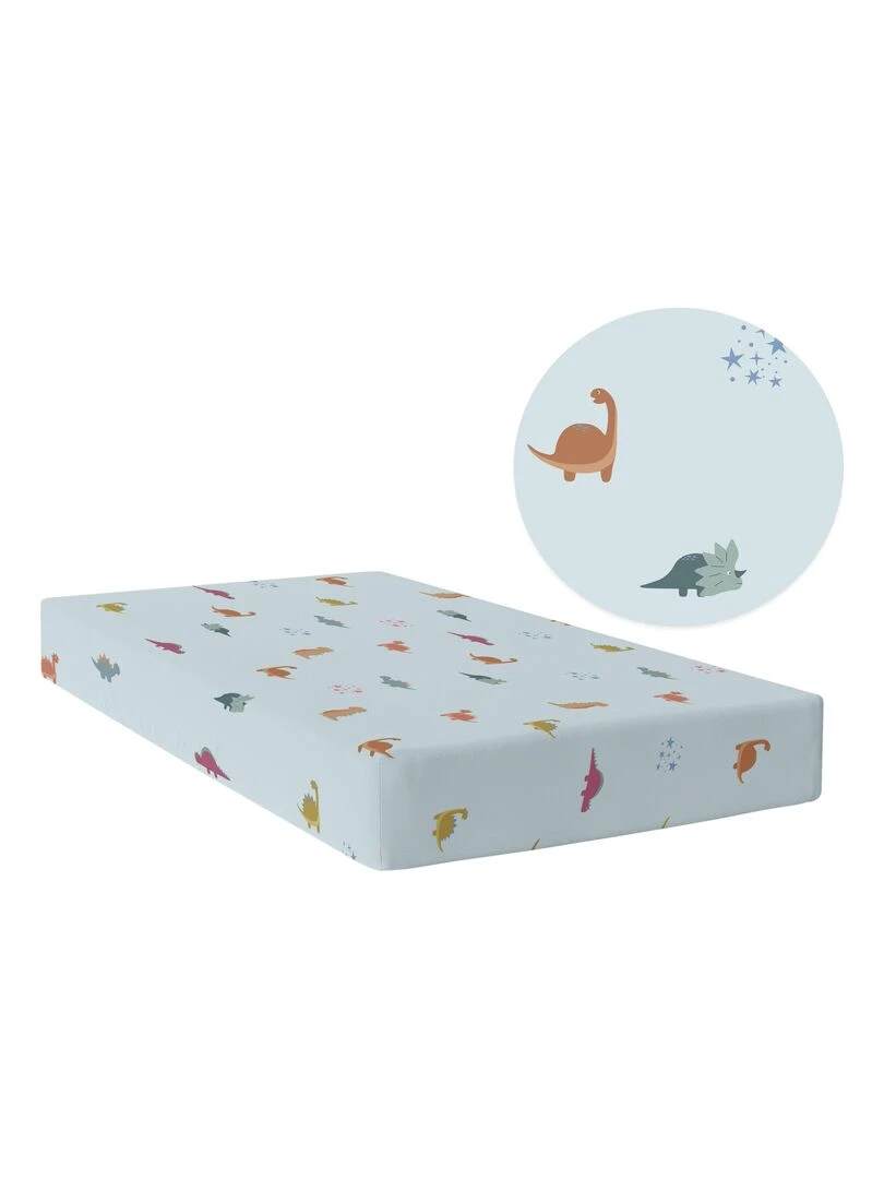 Drap housse Mini dinosaur "Happyfriday"   Blanc