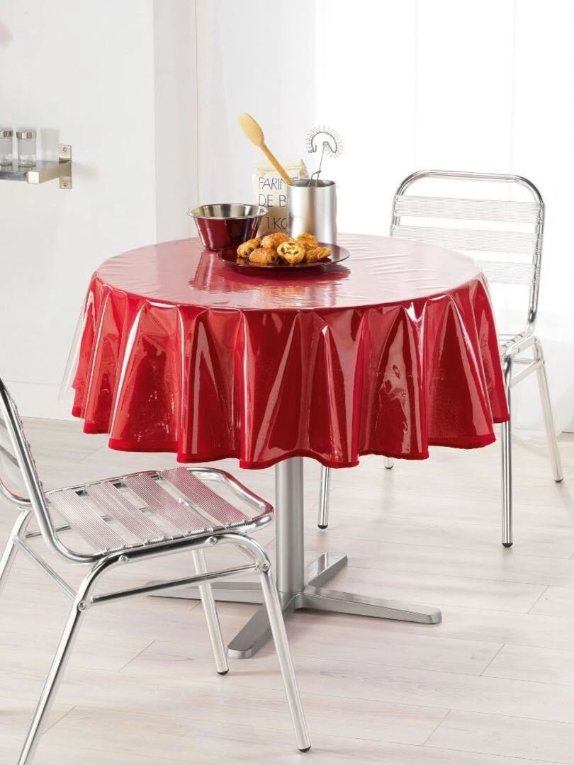 Nappe ronde 140cm Cristal transparent Transparent