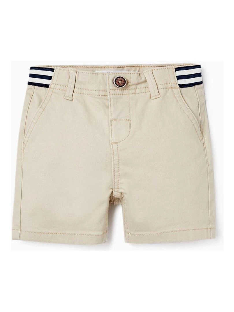 Shorts Chino en sergé pour bébé garçon ATLANTIC COMPANY Beige clair