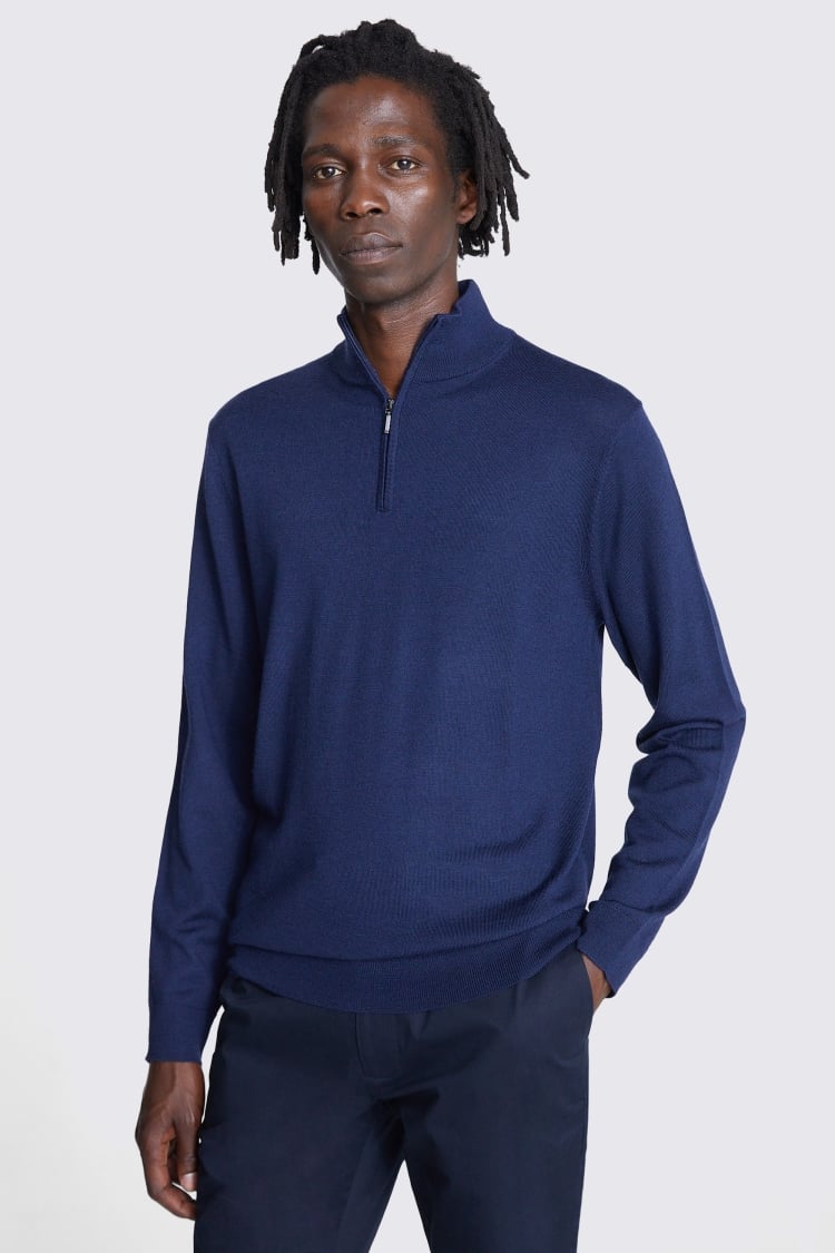 White Merino Mock-Neck Jumper   Buy Online at Moss