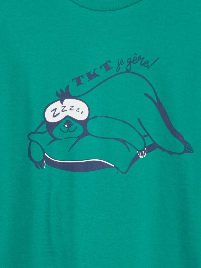Pyjama d'ensemble 2 pièces Vert
