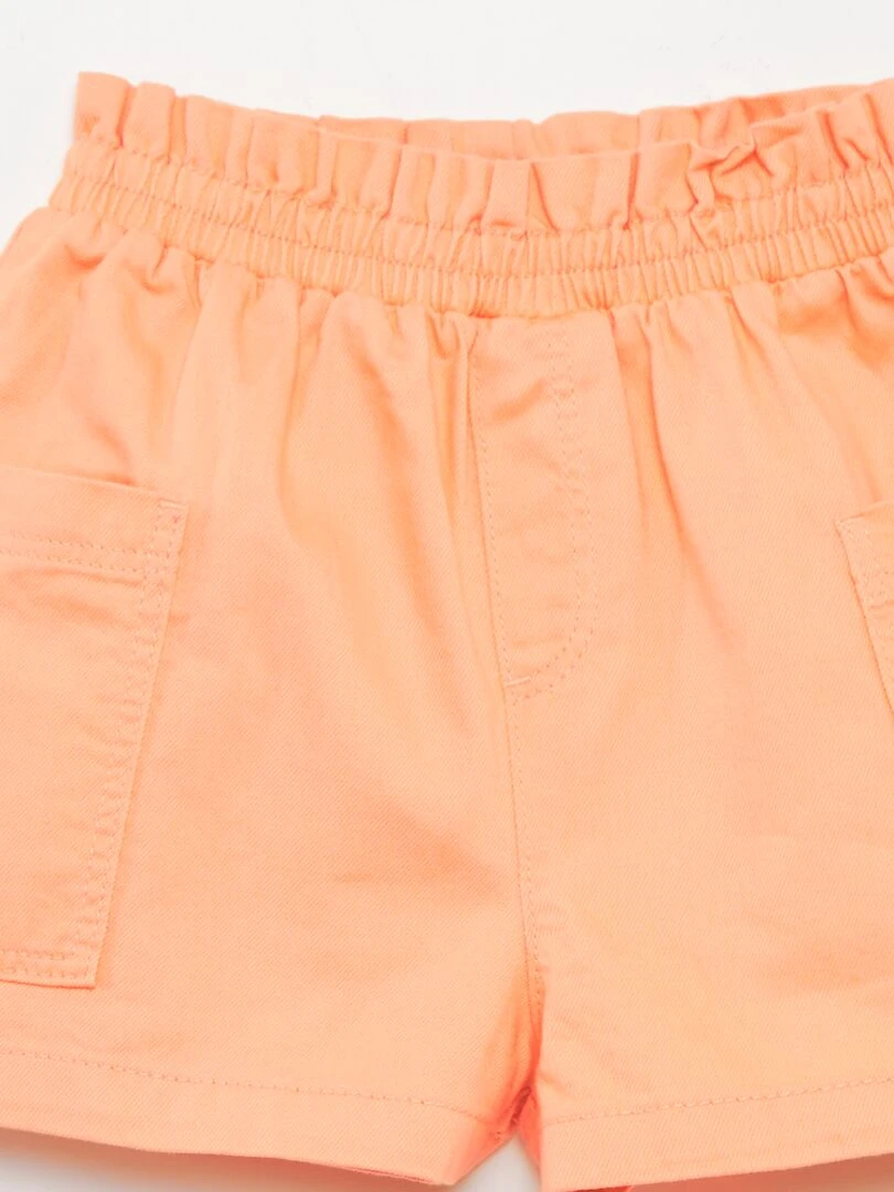 Short en twill   Orange