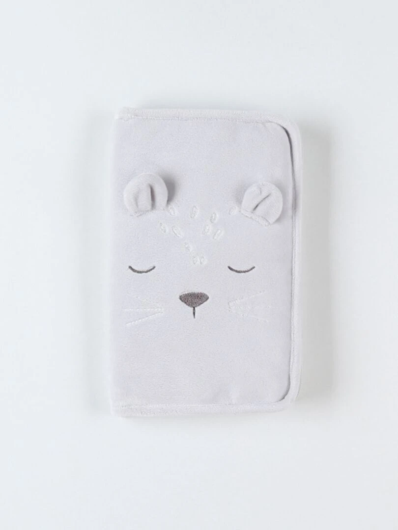 Protège carnet de santé Kendi en Veloudoux    Gris