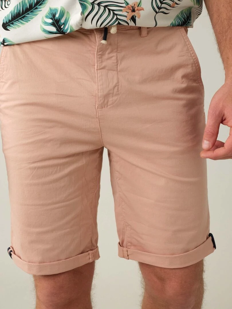 Bermuda en coton pour homme 'Deeluxe'   Vieux rose