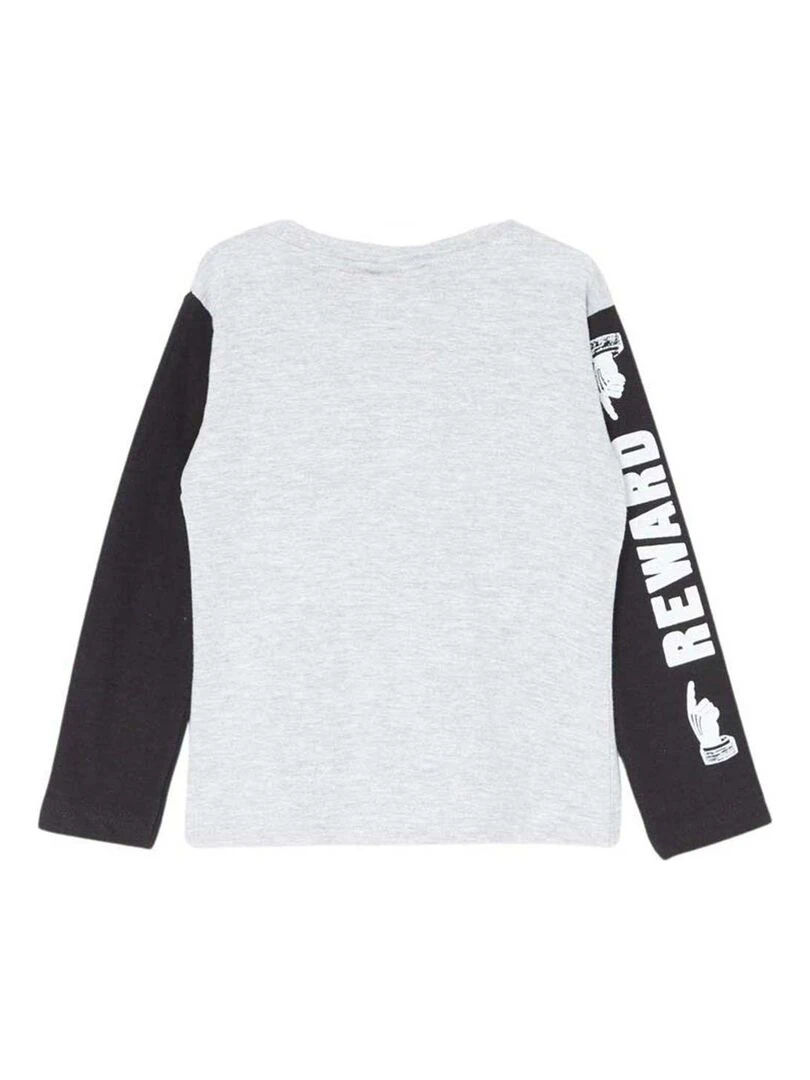 Harry Potter T shirt garçon imprimé Harry Potter en coton Gris