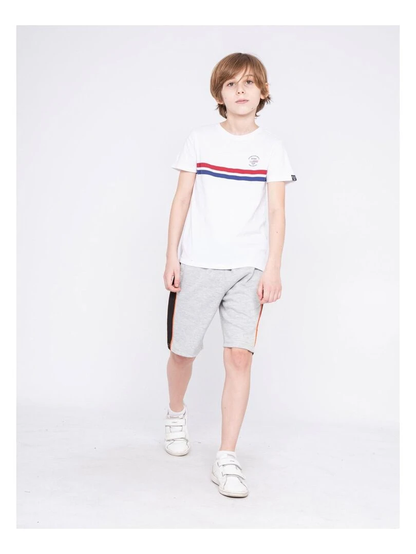 Bermuda molleton BALIROS J   Gris clair