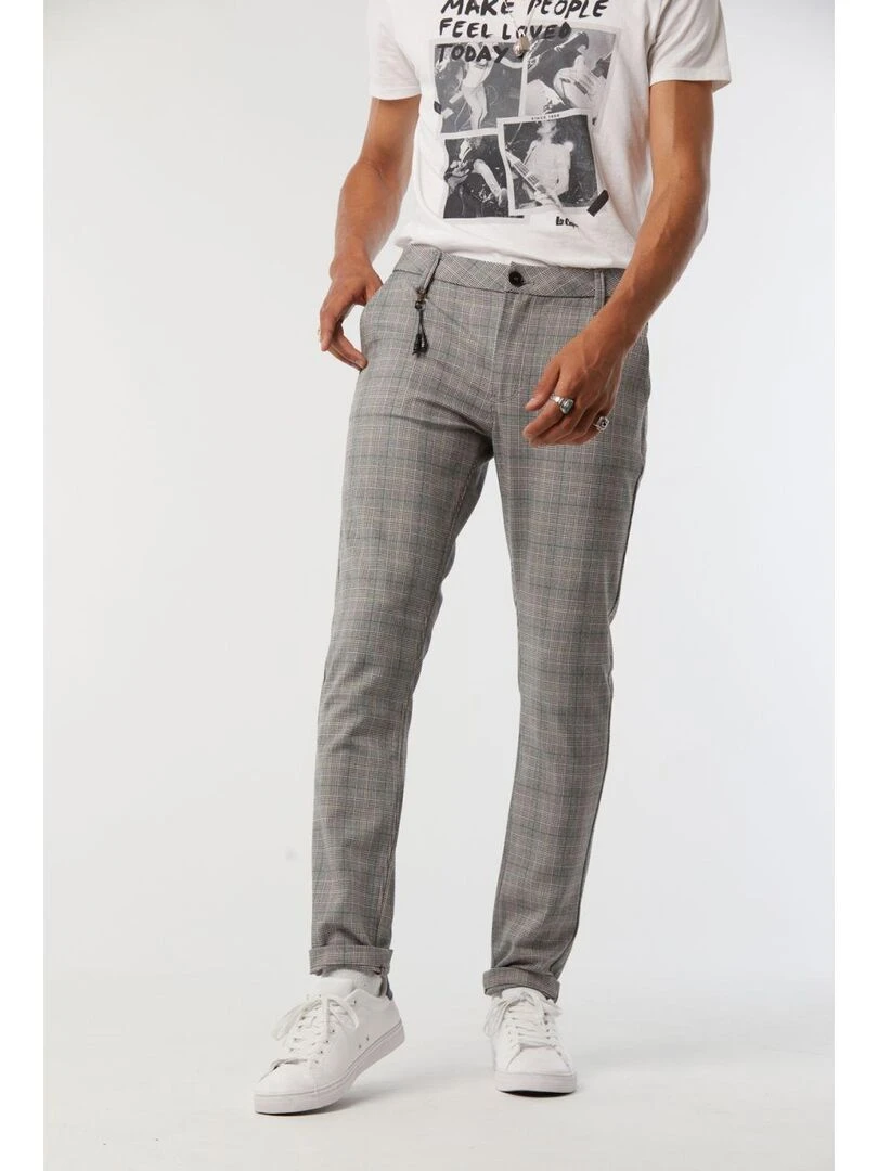 Lee Cooper   Pantalon polyester slim NEILS   Gris