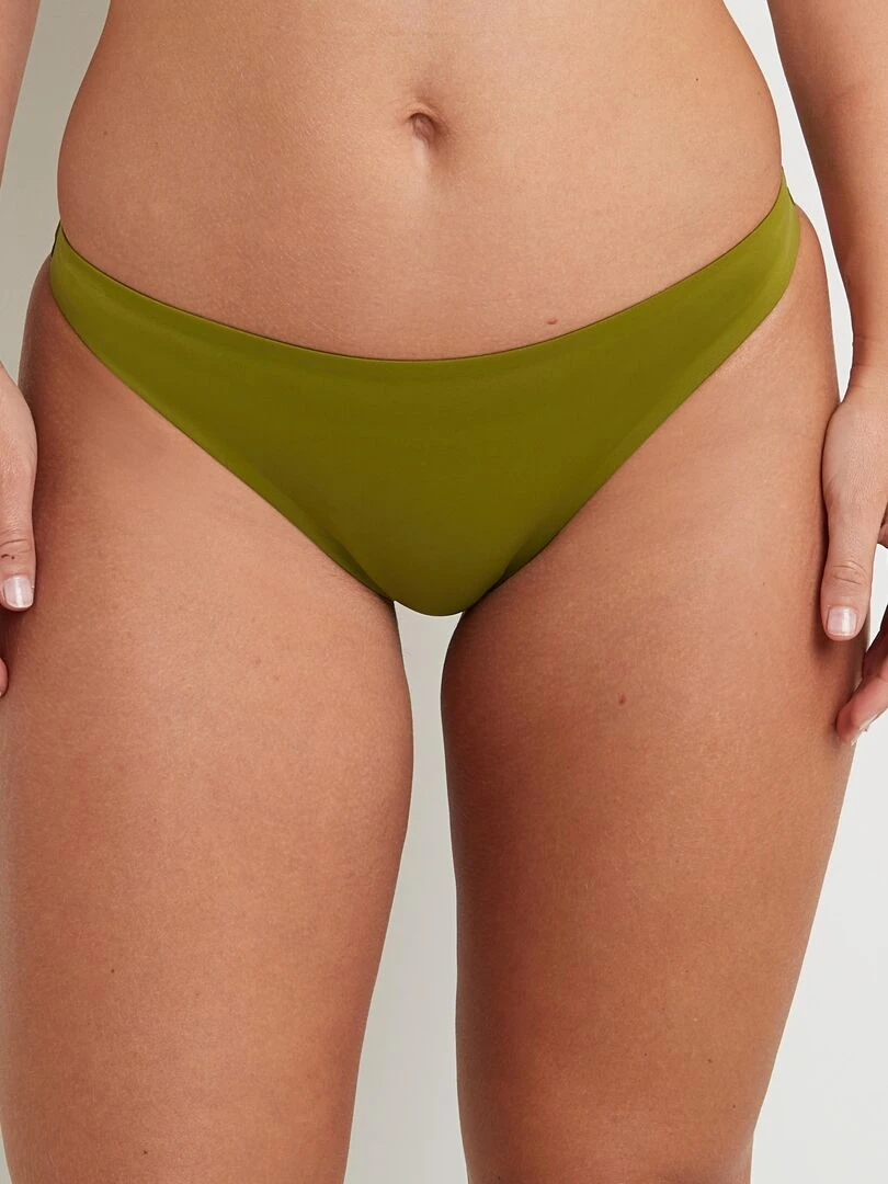 Maillot de bain culotte midi Lisa RougeGorge Lingerie Kaki
