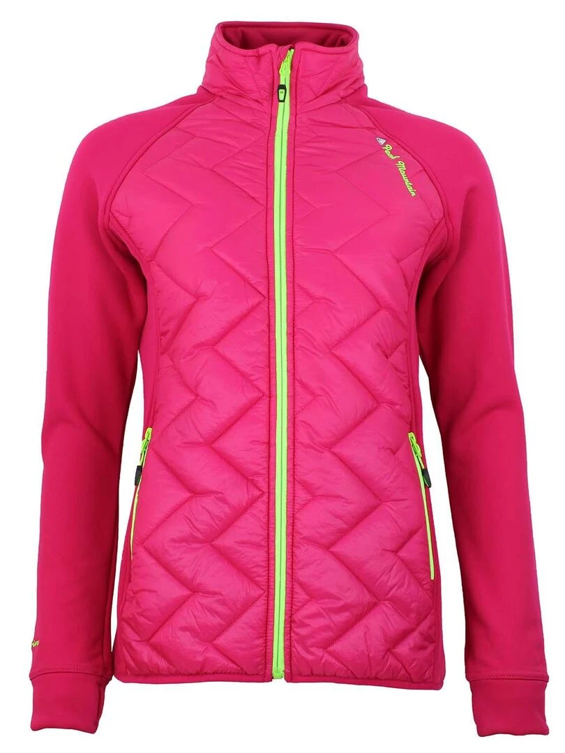 Blouson polarshell bimatière femme ACER Rose fushia