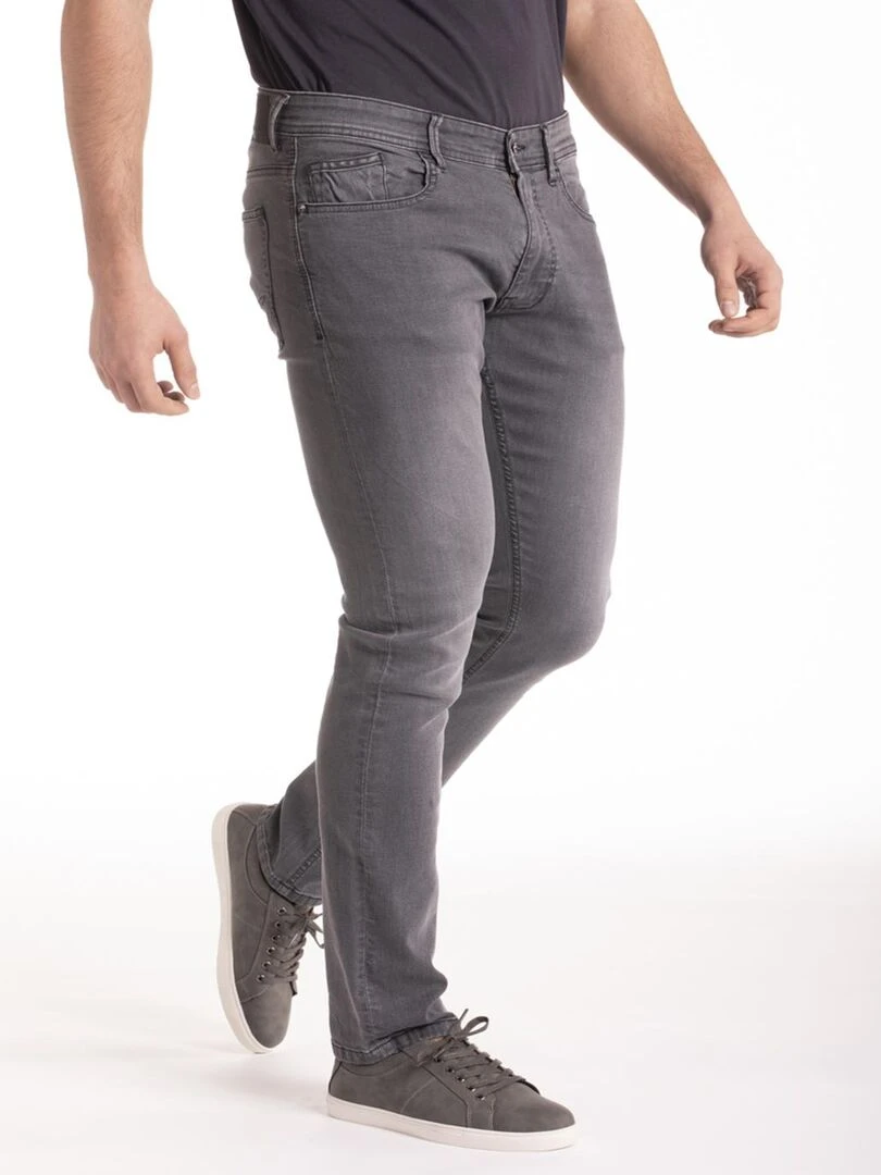 Jeans RL80 stretch Fibreflex® coupe droite ajustée BERANG 'Rica Lewis'   Gris