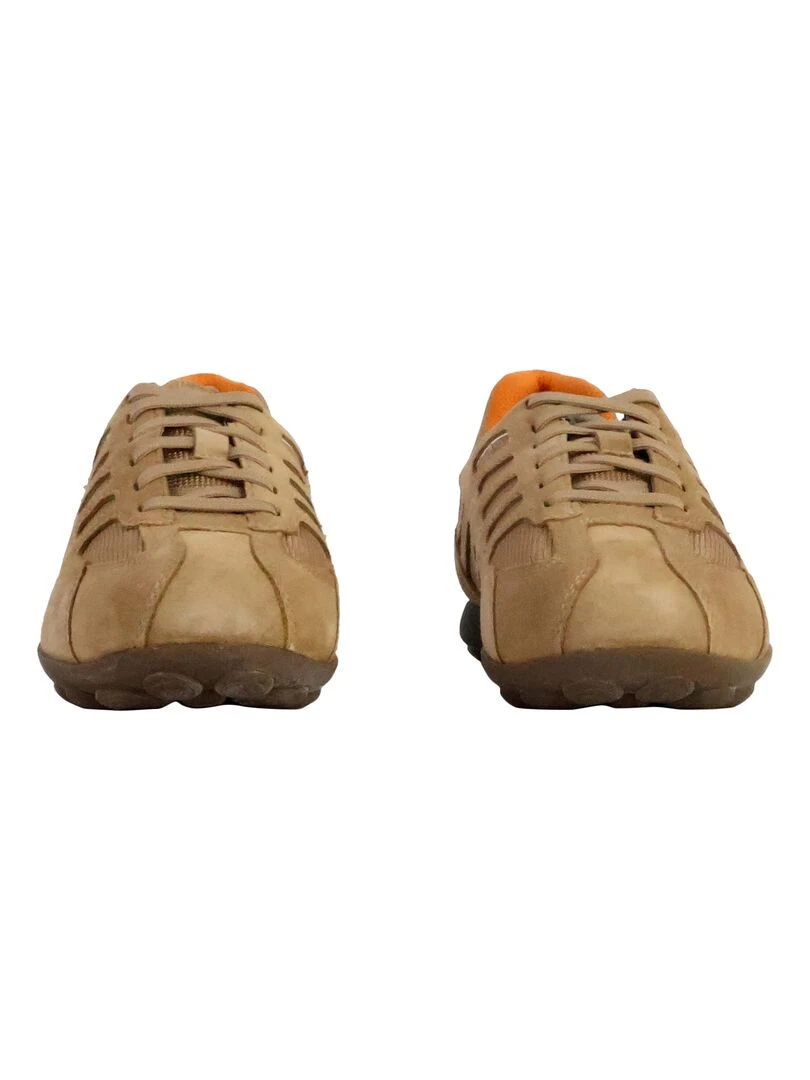 Basket Cuir Geox Snake   Beige