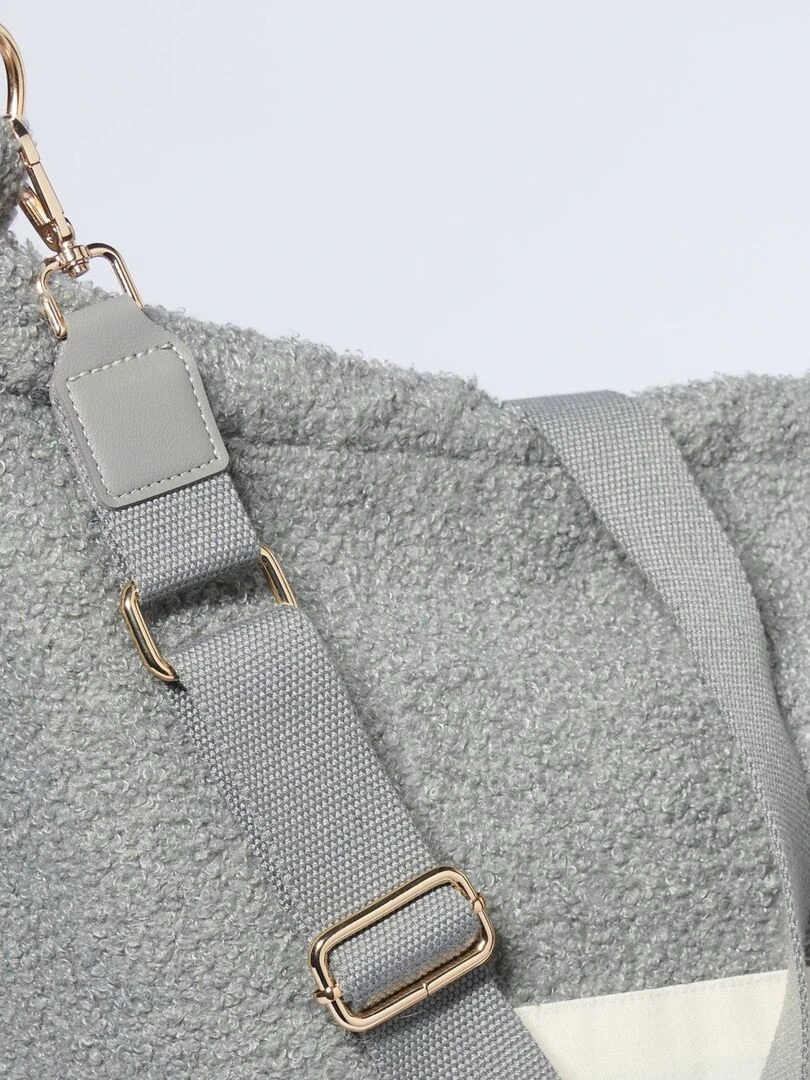 Sac à langer à anses  Mom bag large Teddy   Gris