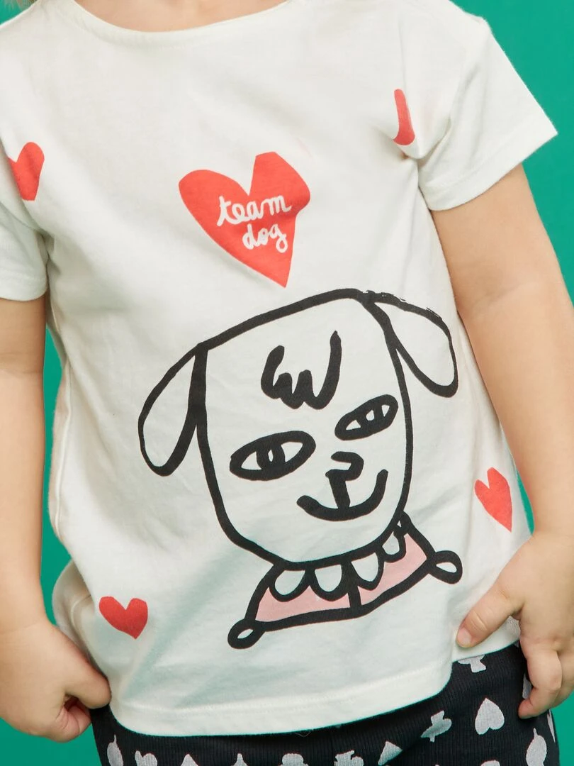 T shirt en coton X Little Bad Wolf   Blanc