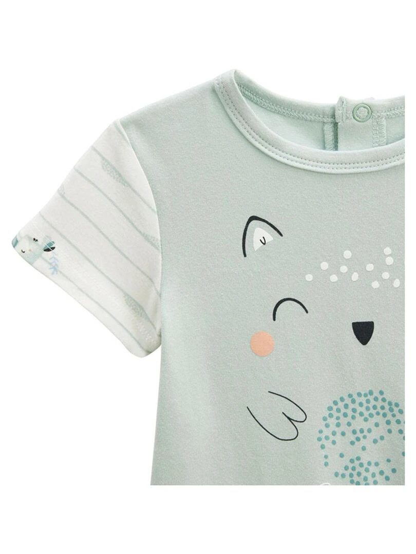 Combishort bébé Kimi   Bleu