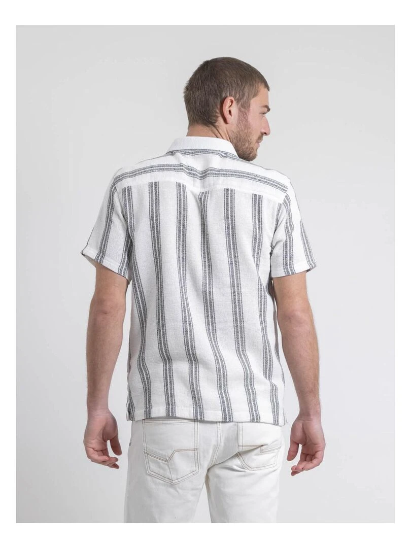 Chemise manches courtes motifs DOULITTLE   Noir