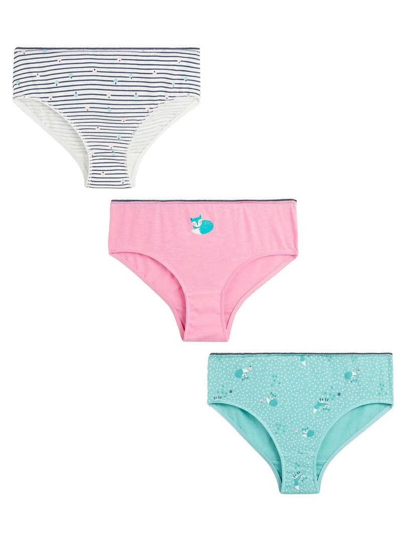 Lot de 3 culottes fille Tilda Rose