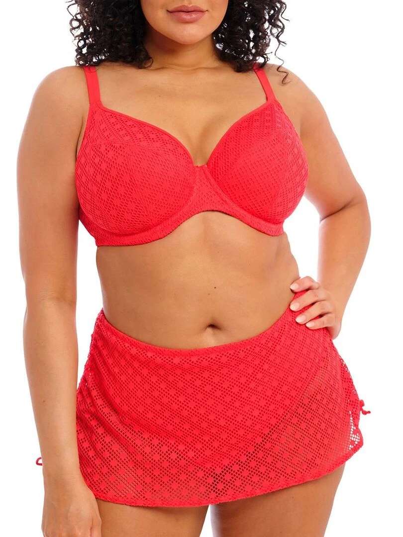 Culotte de bain avec jupe ajustable Bazaruto   Rouge
