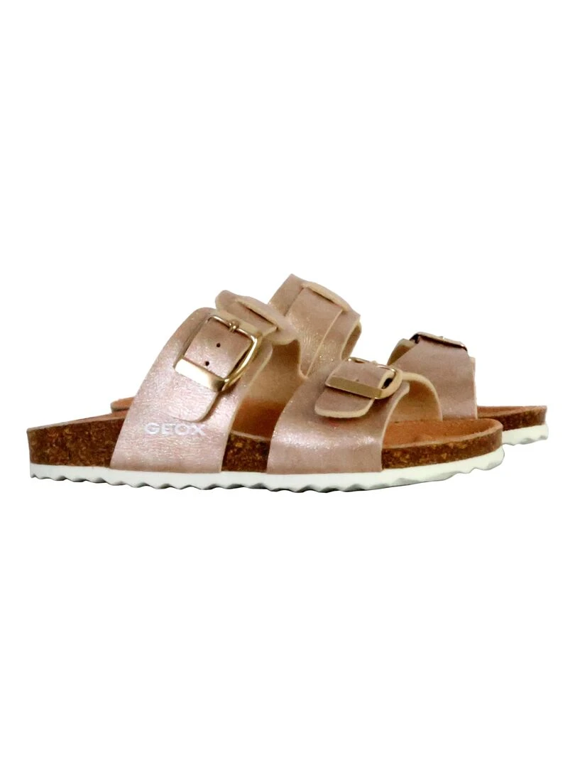 Sandales Cuir Enfant Geox Adriel   Rose