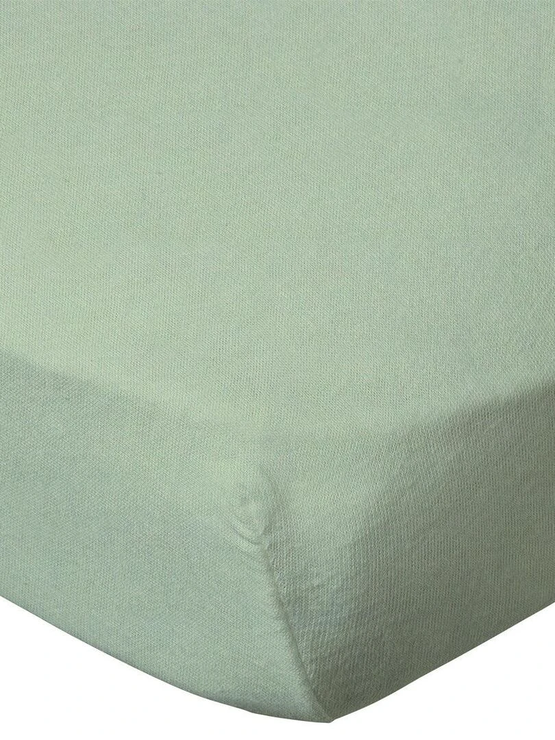Drap housse uni 70x140 cm Vert Vert