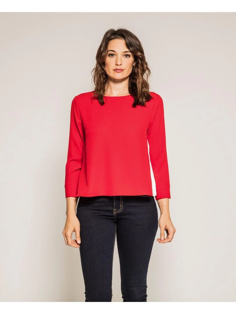 Blouse manches 3/4 ORKIE   Rouge