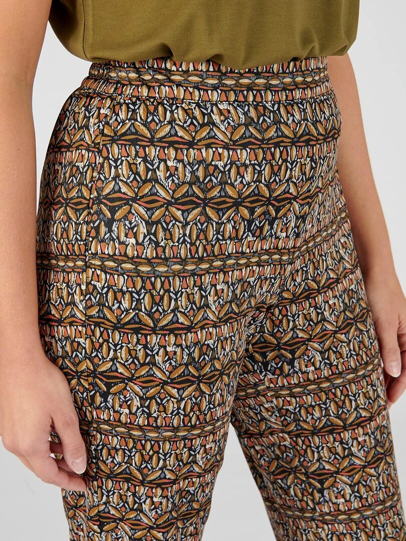 Pantalon maille crêpe stretch Damart Kaki