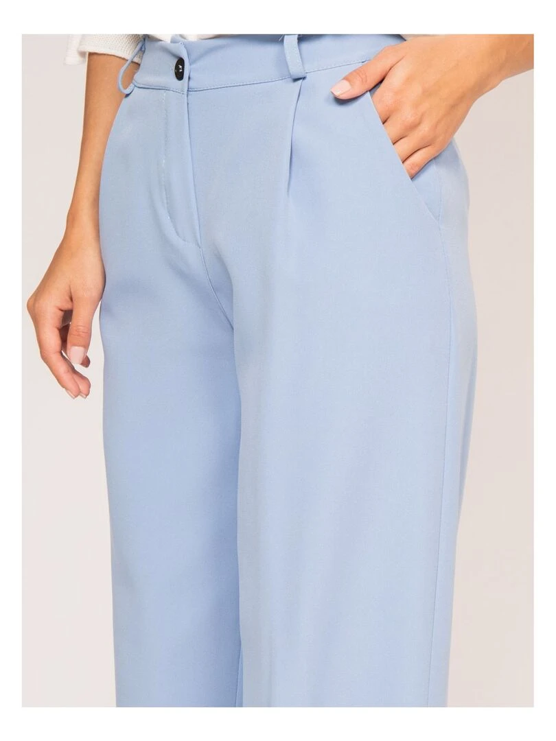 Pantalon fluide EVAN   Bleu ciel
