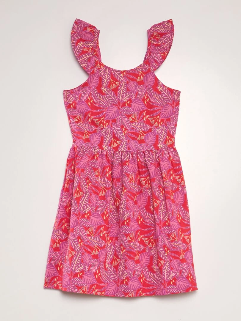 Robe légère imprimée Rouge