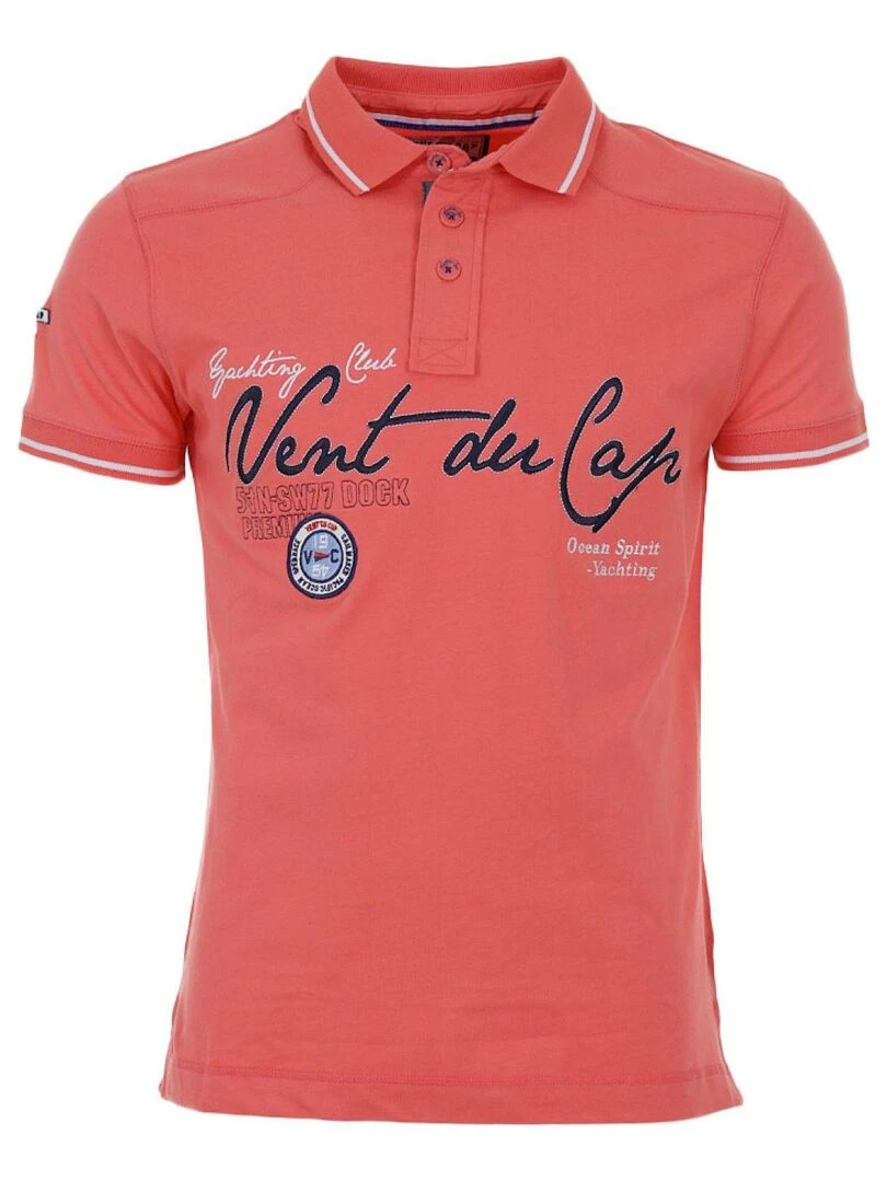 Polo manches courtes homme CAZRI VENT DU CAP Orange