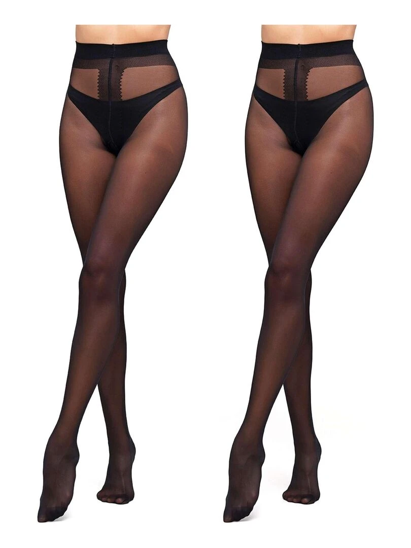 Giulia Infinity Collants 40den classiques (Multipack) Noir L Noir