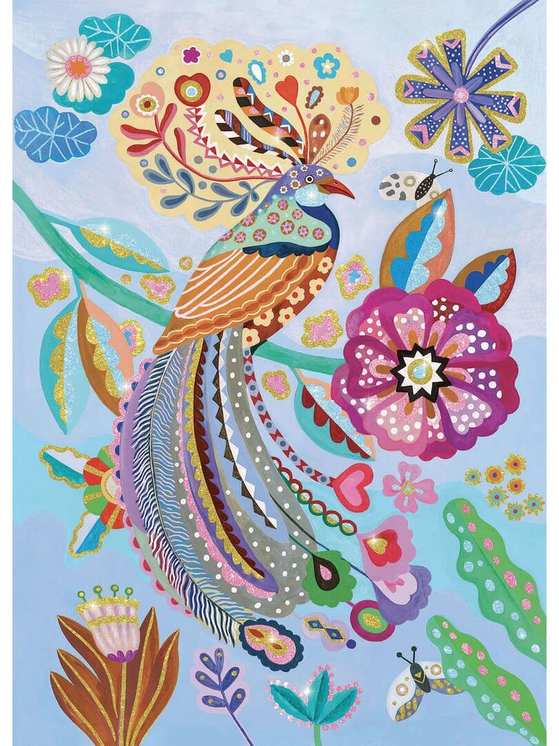 Wizzy Puzzle L Oiseau Etincellant 50 Pieces   N/A