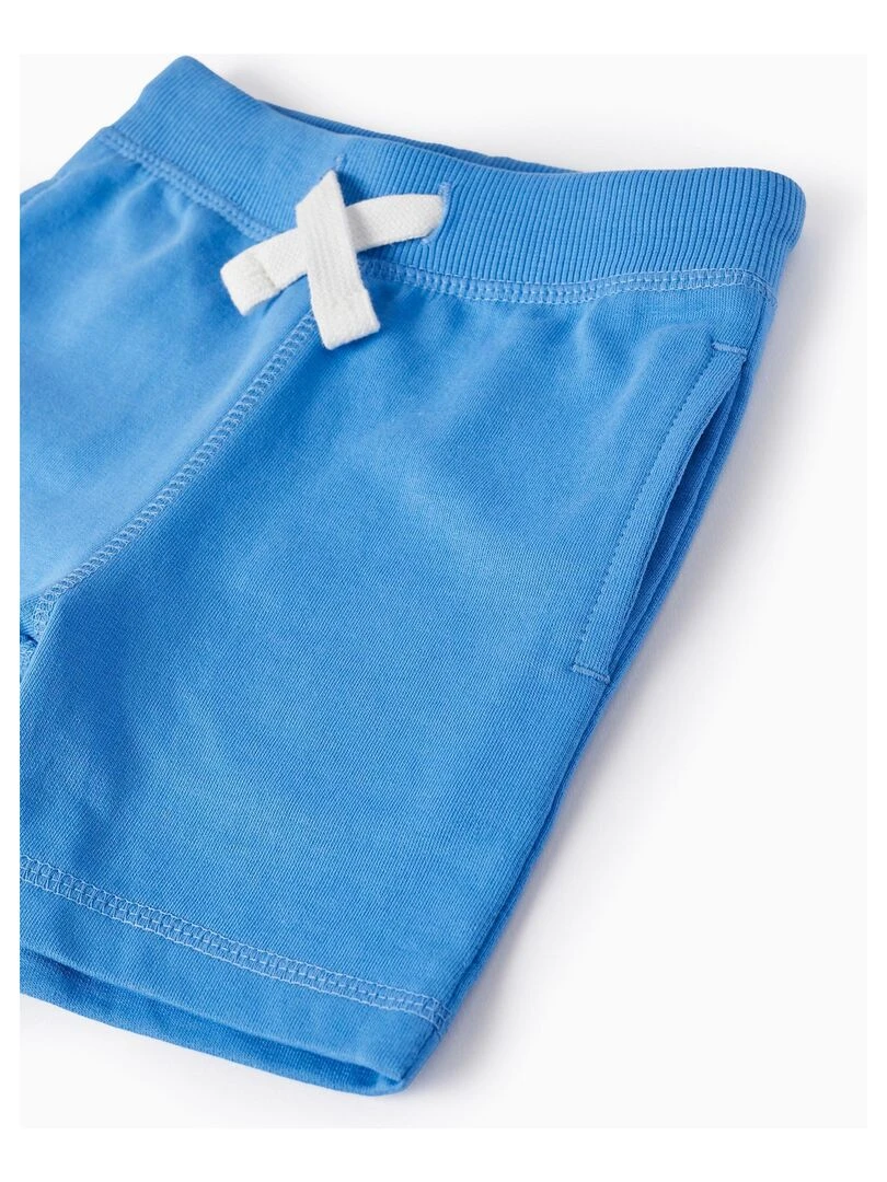 Short en Coton pour Bébé Garçon   Bleu