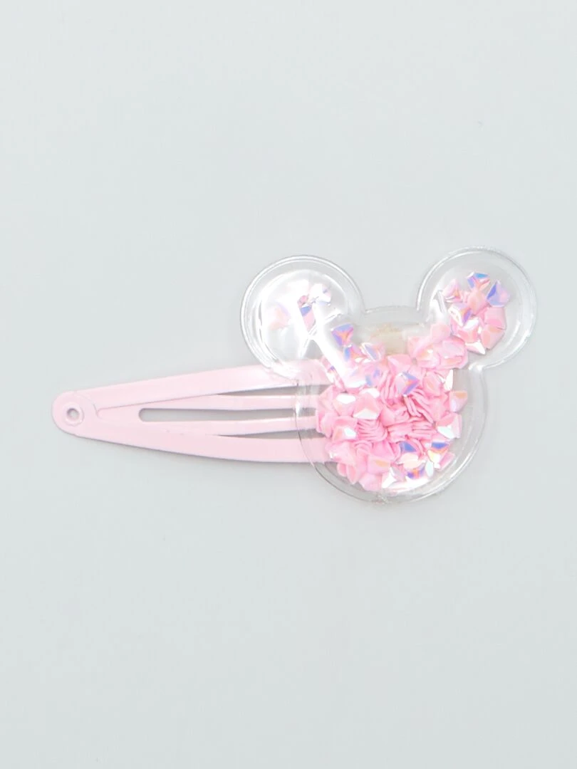 Lot de 3 pinces clic clac 'Mickey' 'Disney'   ROSE