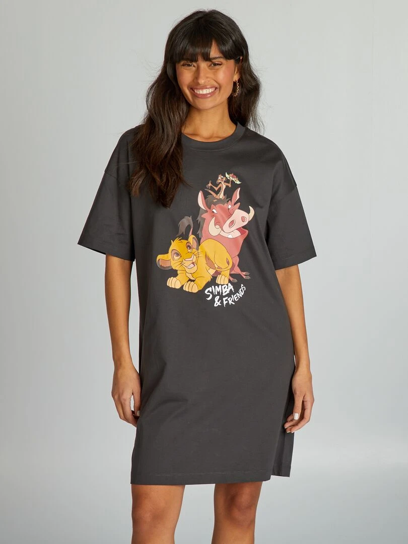 Chemise de nuit 'Le roi lion' 'Disney' Gris