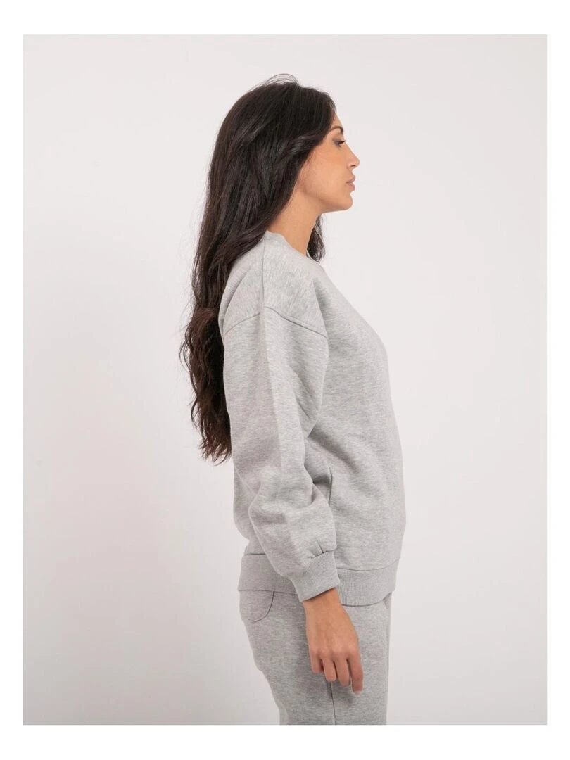 Sweatshirt col rond YORK Gris