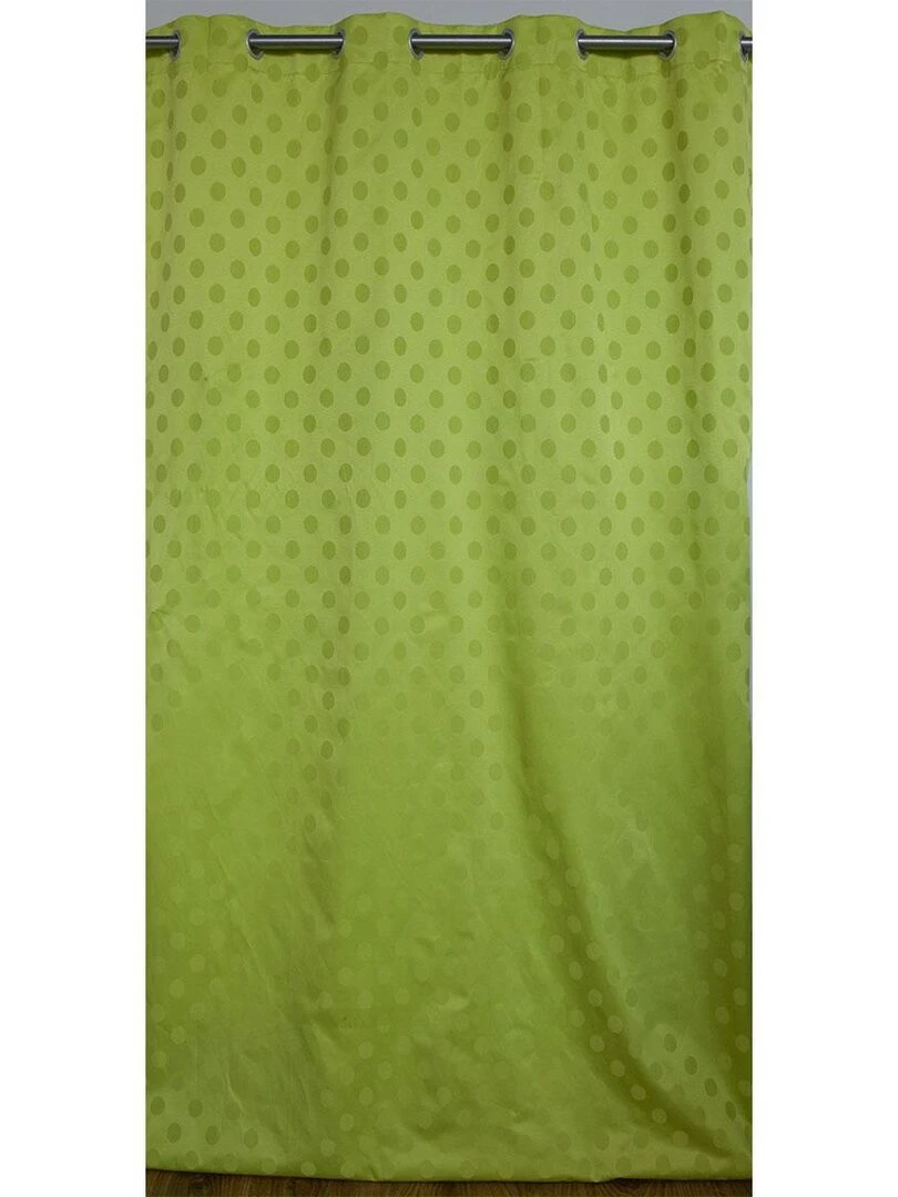 Rideau tamisant à pois Vert clair