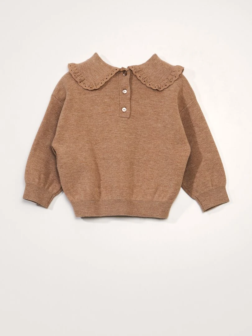 Ensemble pull + legging côtelé   beige