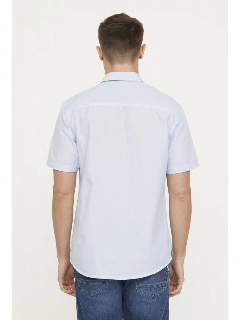 Lee Cooper   Chemise manches courtes coton regular DINAMO   Bleu gris