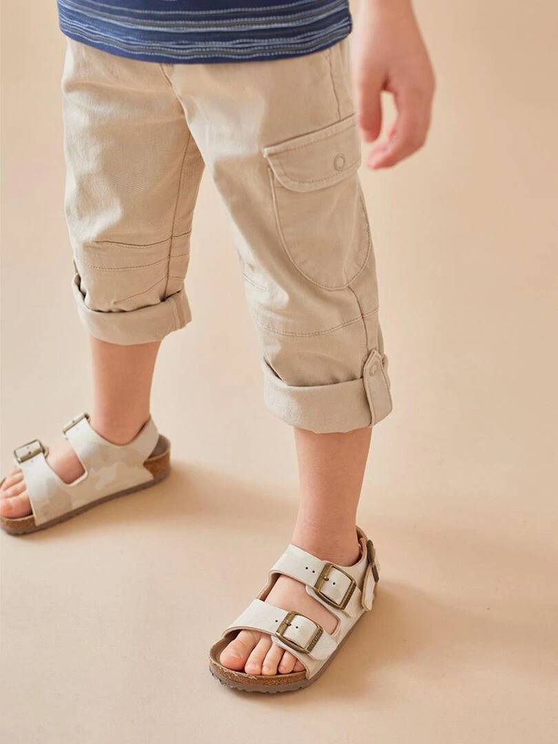 Pantalon 2 en 1 en twill  sable   Noukie's   Beige