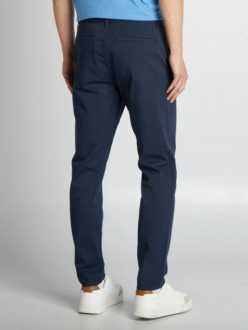 Pantalon chino slim L30   bleu marine