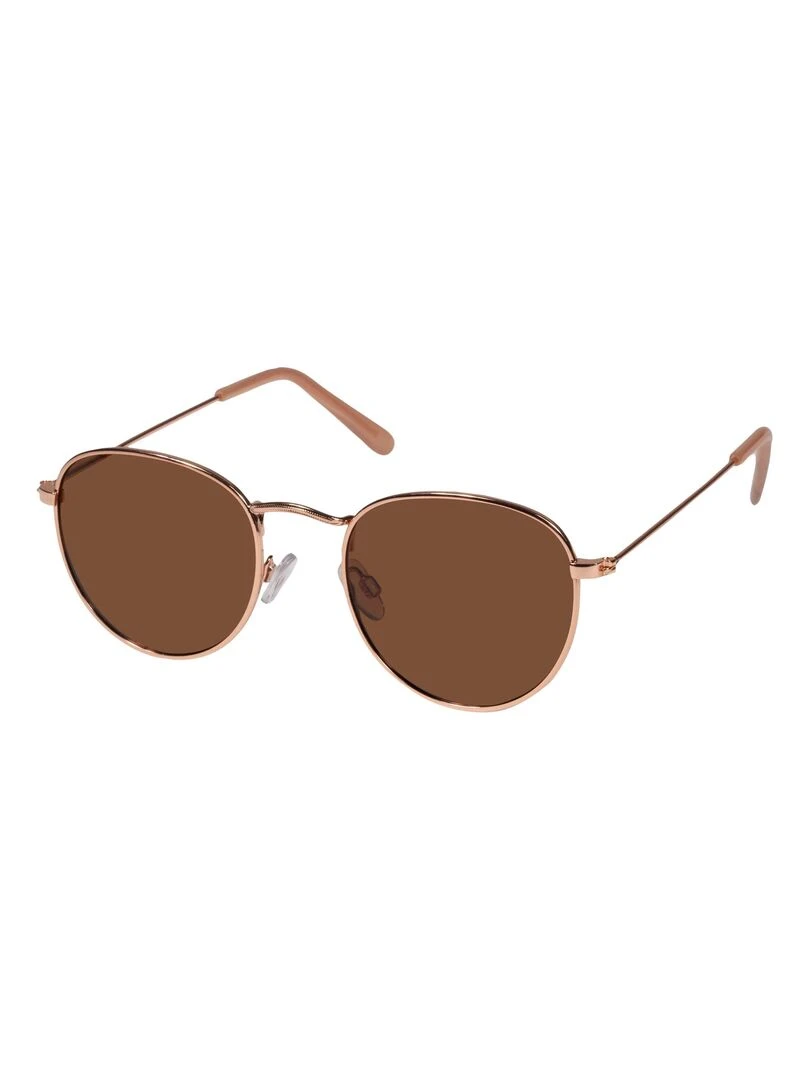Lunettes de soleil Ovale Or rose Or rose