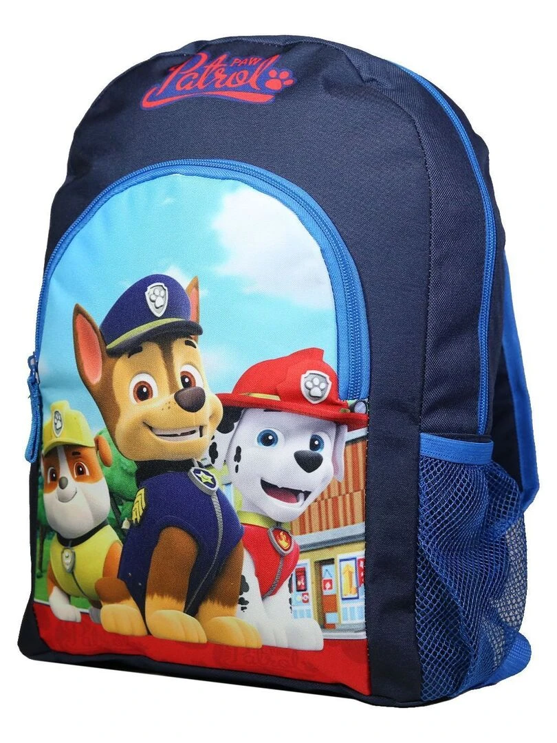 Sac à dos 37 cm avec poche Pat'Patrouille Bleu Bagtrotter Bleu
