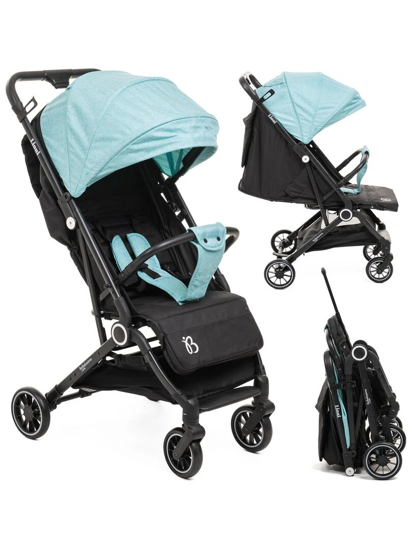 Bebelissimo Poussette bébé Citadine Ultra Compacte De 0 à 36 mois Lioni 0 22kg vert Vert