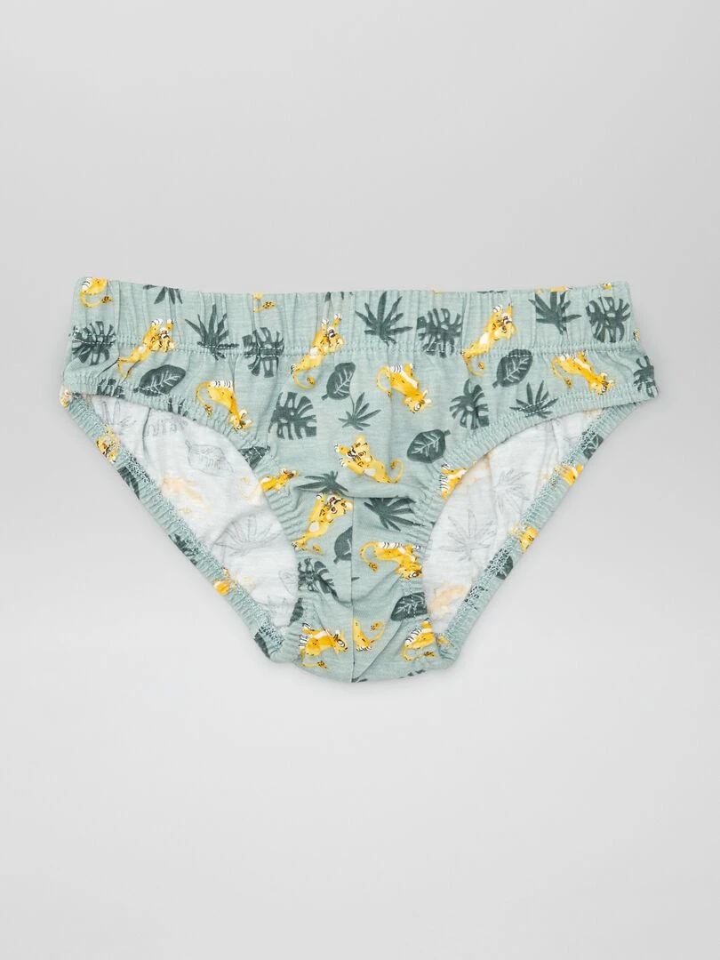 Lot 5 slips 'Le Roi Lion'   Vert/gris