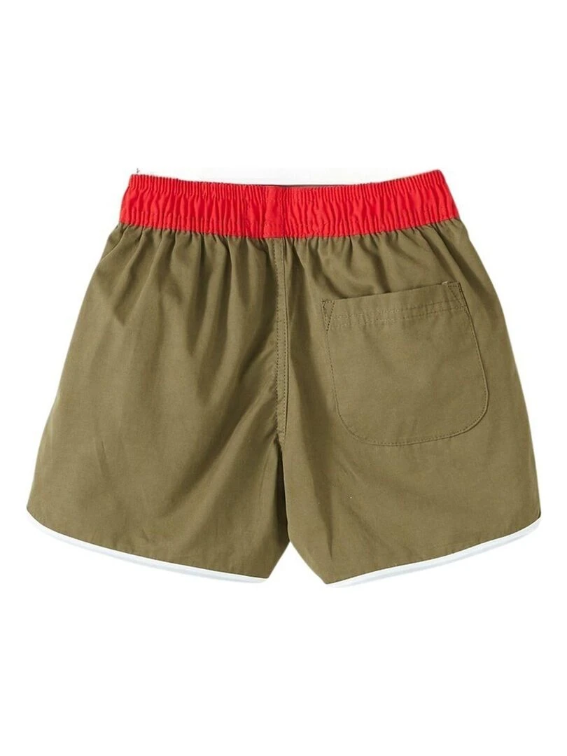 Lee Cooper Short De Bain garçon imprimé logo Kaki