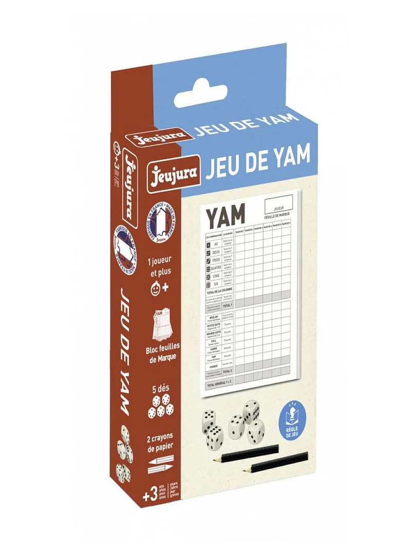 Jeu De Yam 'jeujura' Avec Bloc De Feuilles Et Crayons N/A