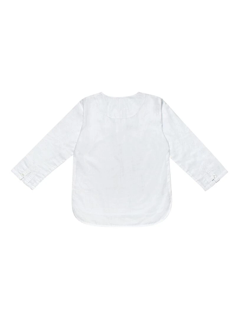 Chemise Légère Blanche Été Garçon  Voile Coton  ROBINSON   La Faute à Voltaire   Blanc